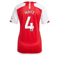 Camisa de time de futebol Arsenal Benjamin White #4 Replicas 1º Equipamento Feminina 2023-24 Manga Curta